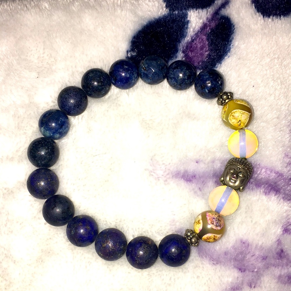 Handmade Sodalite Healing Stretch Bradelet